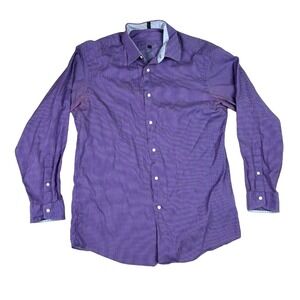 Ben‎ Sherman SOHO 15 1/2 32-33 Purple Spread Collar Long Sleeve